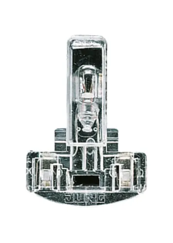 Jung 95 Glimmlampe für Schalter und Taster, 230 V ~, 0, 5 mA, weiß