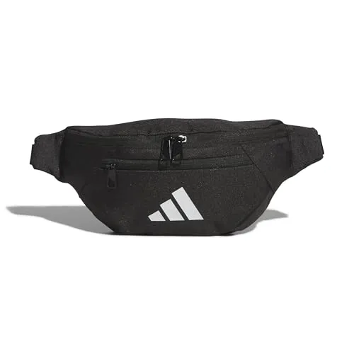 adidas Unisex Essentials Waist Bag - Praktische Gürteltasche in Schwarz/Weiß - Gürteltasche aus 100 % recyceltem Polyester, ideal für aktive Lebensstile und mit optimaler Größe von 12,5 cm x 37,5 cm.