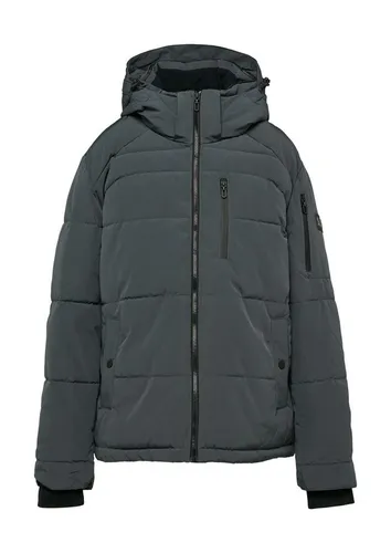 s.Oliver Wasserabweisende Steppjacke mit Abnehmbarer Kapuze - schiefergrau XXL - Funktionsjacke mit abnehmbarer Kapuze, warmer Wattierung und Fleecefutter - ideal für wechselhaftes Wetter und perfekten Tragekomfort.