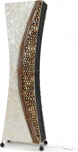 Stehlampe Bali - Deko-Leuchte für stimmungsvolles Ambiente - Elegante Bodenlampe in Braun (29x15x99 cm), ideal für jedes Zimmer und sorgt für eine gemütliche Atmosphäre.