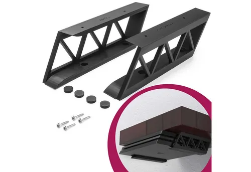 Mobilefox Unter Tisch Regal Halterung Schwarz passend für PS4 Pro Konsolen-Halterung