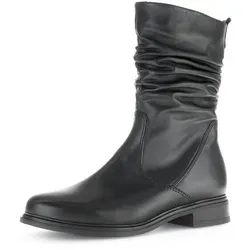 Stiefel GABOR, Damen, Gr. 35, schwarz, Kalbsleder, unifarben, Schuhe Stiefel, Stiefel, Stiefelette, Boots, in abgerundeter Form