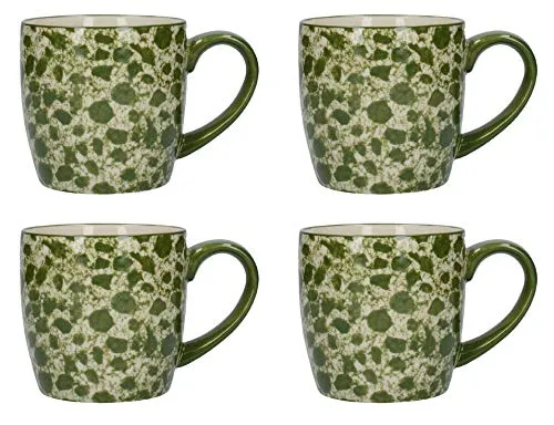 4er Set Becher, Tasse London Pottery Splash Globe grün für 300ml Creative Tops