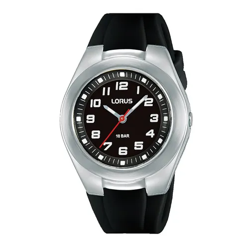 Lorus RRX75GX9 Kinderuhr Silber - Armbanduhr für Kinder mit robustem Edelstahlgehäuse, wasserdicht bis 10 Bar und gut ablesbarem Ziffernblatt für optimale Sichtbarkeit. Perfekt für aktive Kids!