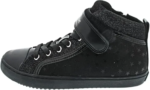 Geox J Kalispera G. I Sneaker in Schwarz 37 EU - Stylische Sneakers aus atmungsaktivem Stoff, ideal für den täglichen Gebrauch und komfortabel bei jedem Schritt.