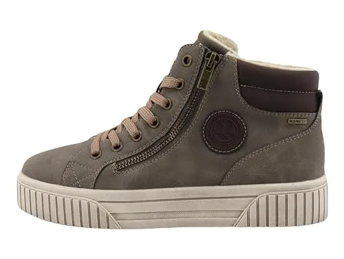 Romika Damen Schnürstiefel in Grau, Größe 38 - Wanderschuhe mit Tex-Membrane für optimalen Näseschutz und kuscheligem Warmfutter für wohlige Wärme. Praktischer Reißverschluss für einfaches An- und Ausziehen, ideal für kalte Tage.