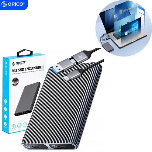 Produktbild Orico M.2 NVMe SSD-Gehäuse USB-C 3.2, 10Gb/s, 4TB
