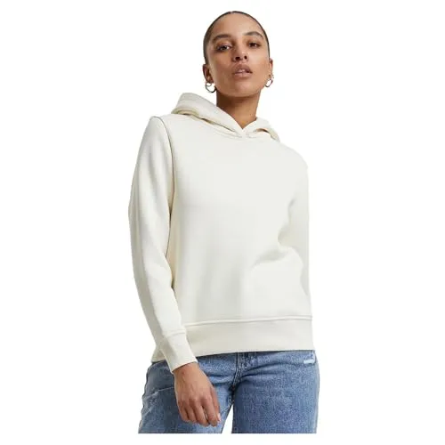 Urban Classics Ladies Regular Hoodie whitesand, 5XL - Kapuzenpullover für Damen mit lässiger Passform, individuell anpassbarer Kapuze und praktischen Taschen für Essentials – ideal für Alltag und Freizeit.