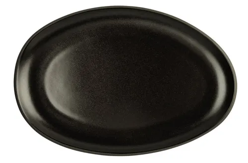 Rosenthal Servierplatte Junto Slate Grey 28 cm - Servierplatte aus Keramik, vereint modernes Design mit handwerklichem Look durch reaktive Glasur und einzigartigen Farbverläufen.