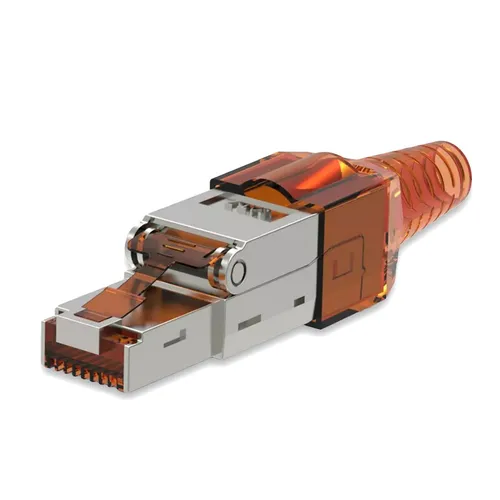 Netzwerkstecker CAT7 RJ45 1 Netzwerk Stecker geschirmt Werkzeuglos Zugentlastung