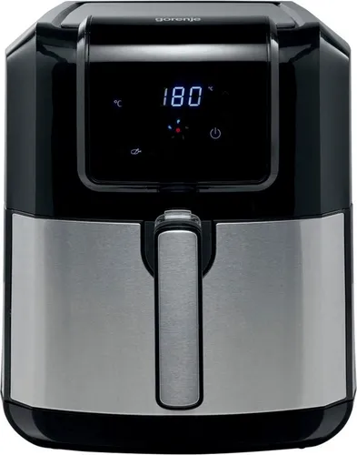 Gorenje AF1700DB Heißluftfritteuse - 1700W, 5L, Schwarz, gesundes Frittieren mit Doppelkorb-Design und 8 voreingestellten Programmen