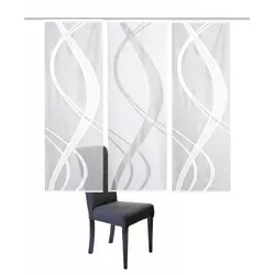 HOME WOHNIDEEN Schiebegardine TIBASO, 3 St., halbtransparent