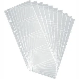 Durable Visitenkartenhüllen 2387-19 Visifix 80, 11 x 24,5 cm, 10 Hüllen für je 8 Visitenkarten, für Durable Visifix A5