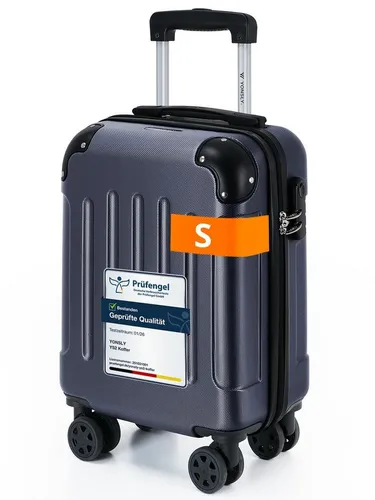 YONSLY Hartschalen-Trolley in S/M/L/XL - Vielseitiger Hartschalen-Reisekoffer in vier Größen für jeden Anlass. Leicht, robust und mit 360°-Lenkrollen für einfaches Manövrieren. Inklusive Zahlenschloss für zusätzliche Sicherheit.