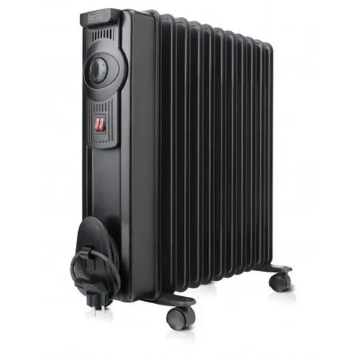 Black & Decker TAURUS Radiator BXRA2000E - Öl-Radiator mit 2000 Watt - Luftreiniger - leistungsstarker 2000 Watt Öl-Radiator mit regelbarem Thermostat, ideal für Räume bis 20 m². Flexibel mit Tragegriff und 4 Rollen für einfachen Transport.