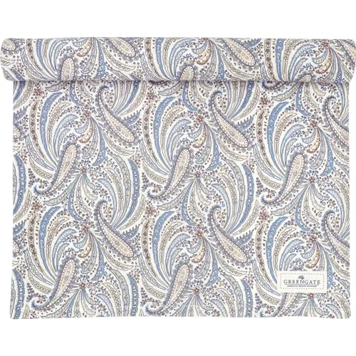 GreenGate Elva Tischläufer beige 140x45cm in beige von GreenGate