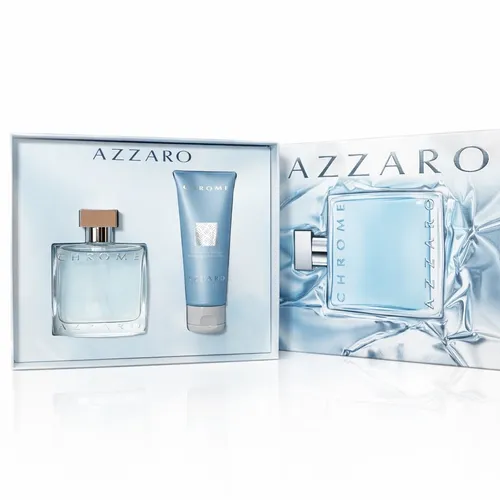 Azzaro Chrome Eau De Toilette 50ml & Duschgel 75ml – Neu & OVP - Erleben Sie den frischen Duft von Azzaro Chrome in einem praktischen Set. Ideal für den täglichen Gebrauch, mit langanhaltendem Duft und erfrischendem Duschgel.