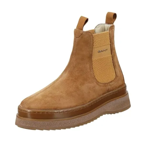 GANT FOOTWEAR Damen SISTOWN Chelsea-Stiefel - Elegante Wanderschuhe in warm Sand, Größe 38 EU - Wanderschuhe mit stilvollem Design und optimalem Komfort für lange Spaziergänge und Outdoor-Aktivitäten.