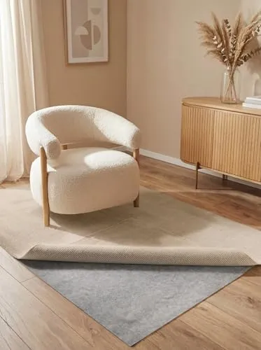 Hanse Home Base - Teppich Unterlage Grip, rutschfestes Läuferpad, Anti-Rutsch-Matte dünn, zuschneidbare Rutschmatte, Läufer Stopper, Universeller Gleitschutz für Boden, Schubladen - Grau, 70x140cm