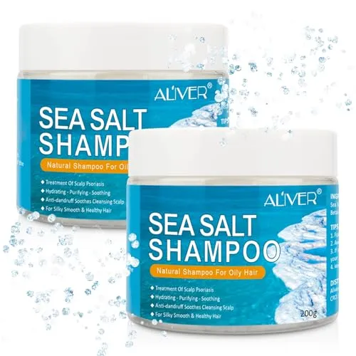 ALIVER Haarshampoo Totes Meer Salz - Shampoo für Haarwachstum und Volumen, ideal für feines Haar. Mit mineralreichen Inhaltsstoffen sorgt es für sanfte Reinigung und spendet Feuchtigkeit.