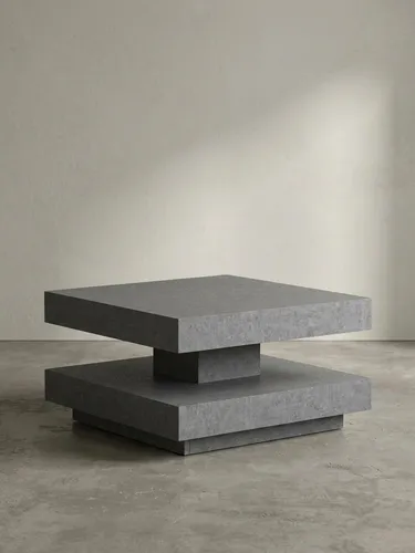 Moderner Couchtisch 60x60 cm in Grau