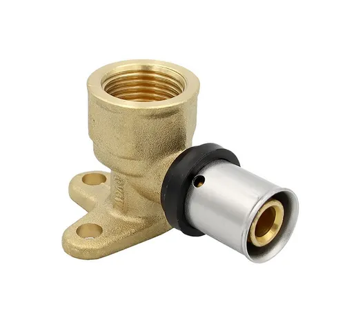 PipeTec Deutschland Pressfitting Pressfitting Wandwinkel 16x2 mm 1/2 Zoll 39mm IG Wandscheibe