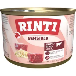 Rinti Sensible Rind und Reis 12x185 g von RINTI