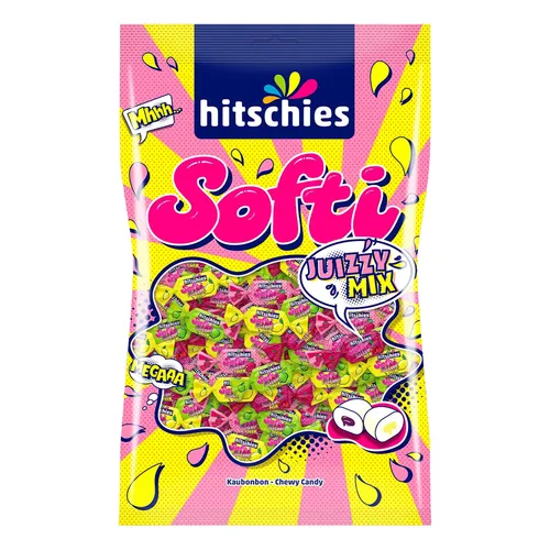hitschies Softi Juizzy Mix Kaubonbons mit flüssigem Kern 1000g