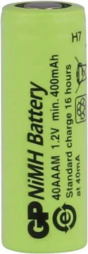 GP GPIND40AAAMB Spezial-Akku 2/3 AAA Flat-Top NiMH 1.2V 400 mAh 1St.