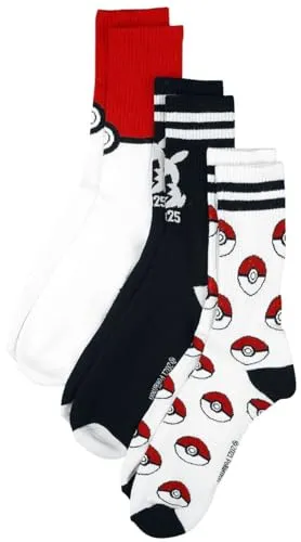 Pokémon Sport Socken Unisex EU 43-46 - Bequeme und stylische Sport- und Streetwear-Socken für Fans. Hergestellt aus langlebigem Material für hohen Tragekomfort. Entdecke die Vielfalt an Pokémon-Merch bei EMP!