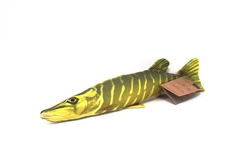 GABY Fish Pillows Dekoratives Kissen in Form des echten Fisches, Hecht Mini