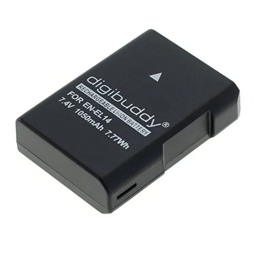 digibuddy Akku für Nikon EN-EL14a Li-Ion Schwarz
