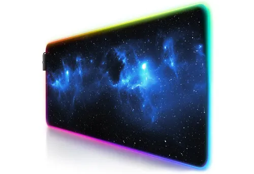 CSL Gaming Mauspad RGB – XL LED Mousepad 800 x 300 mm - Mauspads für Gamer – rutschfest und abwaschbar, bietet optimale Geschwindigkeit und Präzision für ein verbessertes Spielerlebnis.
