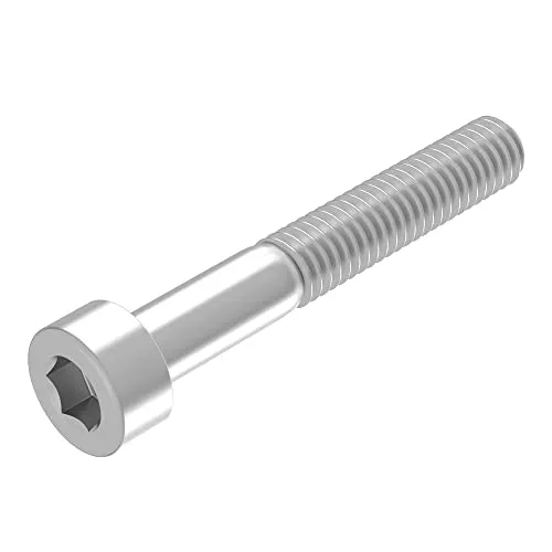SECCARO Zylinderschraube M6 x 40 mm, Edelstahl V2A VA A2, DIN 912 / ISO 4762, Innensechskant, Teilgewinde, 20 Stück