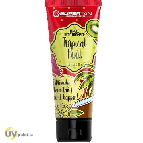 Sudpical Tropical Frits Bronzer 150 ml - Bodylotions mit intensivem Bräunungseffekt, ideal für tiefere Bräune und stimulierende Hautpflege durch Koffein und nährende Öle.