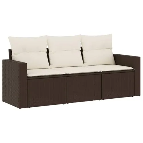 vidaXL Garten Sofa Garnitur 3-TLG. von vidaXL