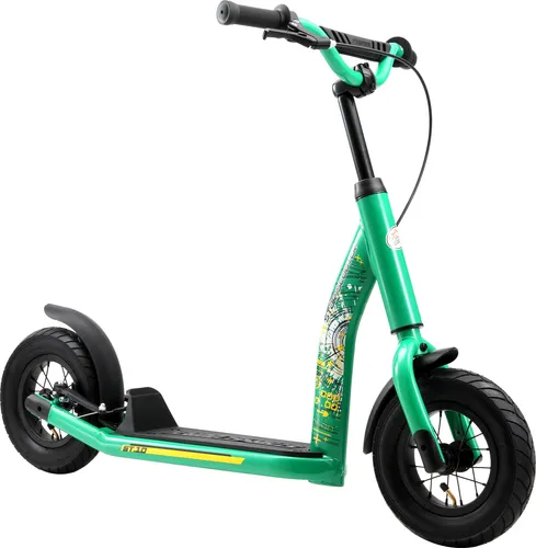 STAR SCOOTER Tretroller Kinderroller ab 5 Jahre | 10 Zoll New Gen Sport | Grün - Kinderroller für ab 5 Jahren, stabiler Stahlrahmen, 10 Zoll Luftreifen für Komfort und Sicherheit. Ideal für Abenteuer in jedem Gelände!
