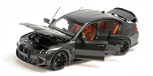 Minichamps 110020221 BMW M3 2024 GREY METALLIC 1:18 Modellauto - Detailgetreues 1:18 Standmodell des BMW M3 2024 in Grau mit öffnenden Hauben und Türen. Ideal für Sammler und Fans von Sportwagen. Lieferung in Originalverpackung.