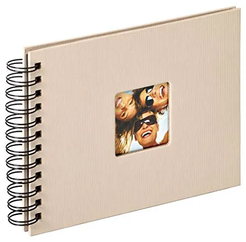 walther design Fotoalbum sand 23 x 17 cm Spiralalbum mit Cover-Ausstanzung, Fun SA-109-C