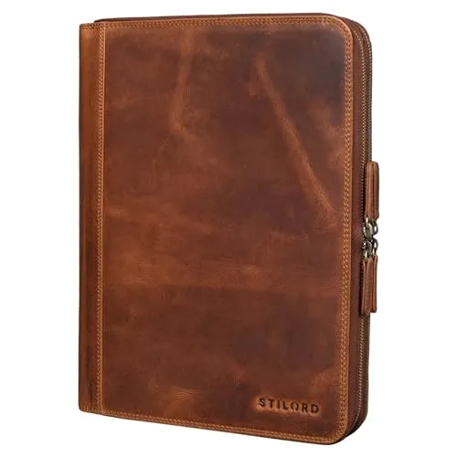 STILORD 'Ferris' Vintage Leder Dokumentenmappe von STILORD