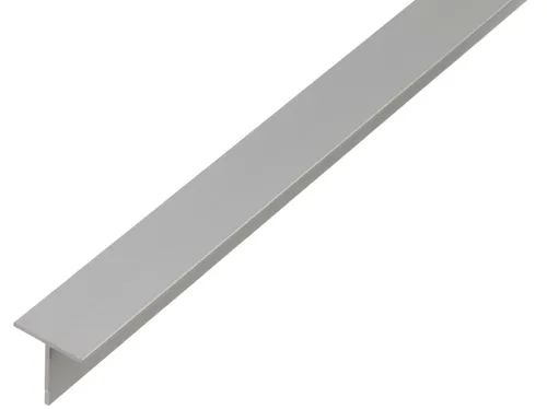 Alberts T-Profil Alu silber eloxiert 1000x20x20mm - Hochwertige Aluminium-T-Schiene mit eloxierter Oberfläche für langlebige Anwendungen. Ideal für Bauprojekte und kreative DIY-Ideen.