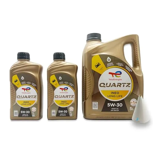 L Total Quartz Ineo Longlife 5W-30 | passend für | VW 504 00 | VW507 00 | MB 229.51 | BMW LONGLIFE-04 | PORSCHE C30 | 7 Liter | Motoröl | Motorenöl | mit Trichter 7