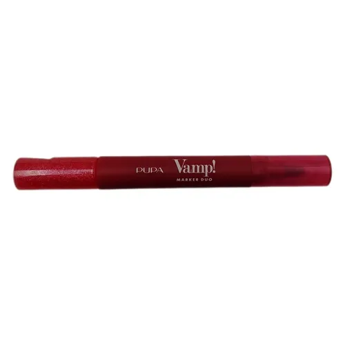 Pupa Vamp! Marker Duo Lippenstift + Lipgloss mit Hyaluronsäure – 3-in-1 zum Defi