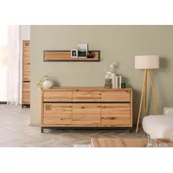 Sideboard VILLANDERS aus Kernbuche 175x45x85 natur geölt