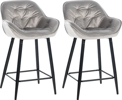 CLP 2er Set Barhocker Gibson in grau von CLP