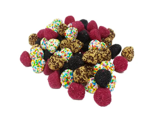 Fruchtgummi Bären & Co. Süßigkeit, Fruchtgummi Bolitos Mix mit Nonpareilles verschiedene Sorten 300g