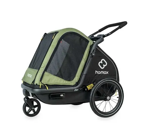 Hamax Pluto Hundeanhänger M, Green/Black