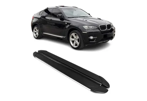 OMAC Kfz-Schmutzfänger Seitenschweller für BMW X6 2008-2014, 2-tlg. Aluminium, rutschfest - Hochwertige Schmutzfänger für BMW X6, 2-teiliges Set aus robustem Aluminium. Ideal für den Schutz des Fahrzeugs und verbesserte Aerodynamik. Rostfrei und korrosionsbeständig.