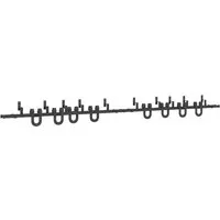 vidaXL Schiebetürbeschlag-Set 400 cm Stahl Schwarz - Türsicherungen für sanft gleitende Türen, ideal für platzsparende Doppel-Scheunentore. Robuste, korrosionsbeständige Stahlkonstruktion für lange Lebensdauer.