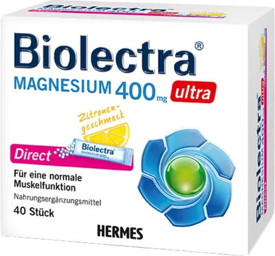 BIOLECTRA Magnesium 400 mg ultra Direct Zitrone 40 St